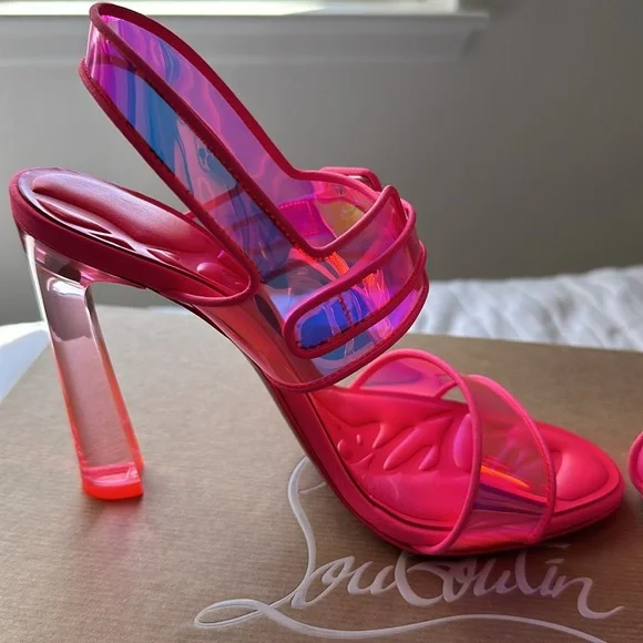 NEW Christian Louboutin LOUBI DUNISS 100 Size 37 - Picture 5 of 10